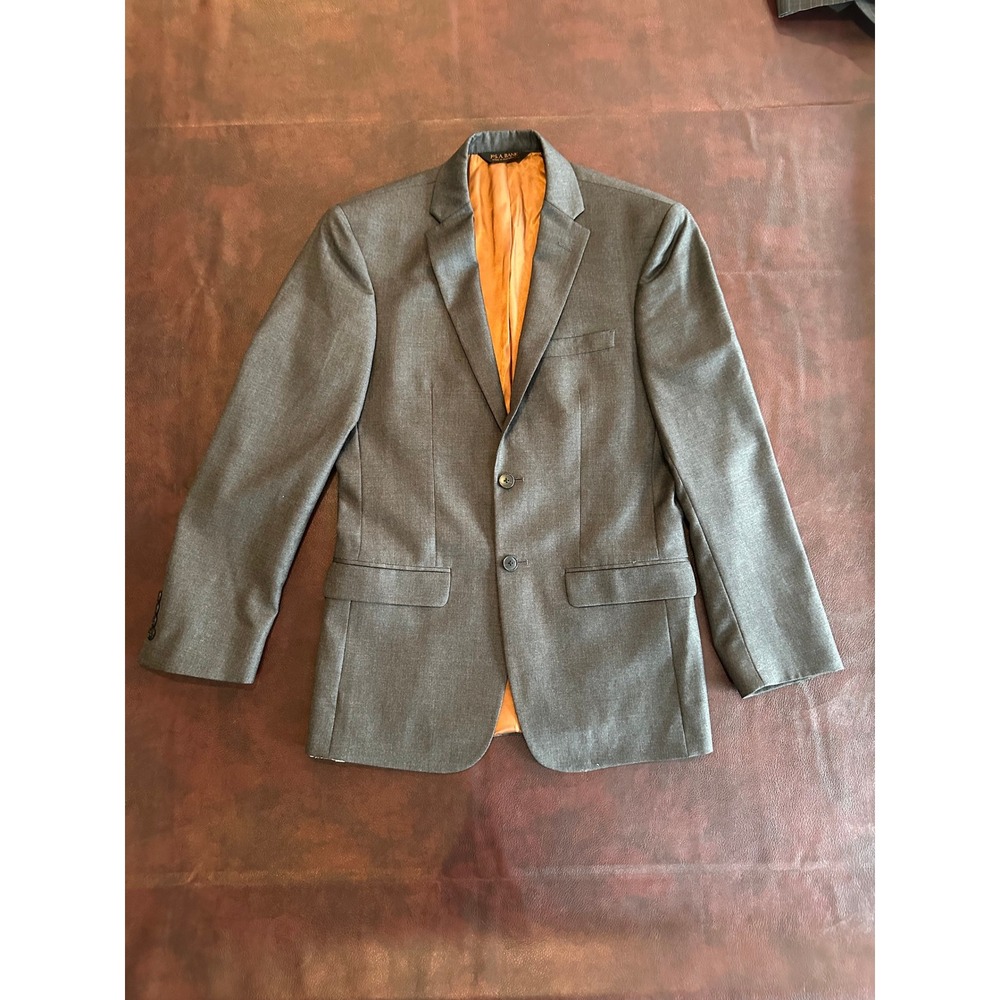 Jos A Bank Joseph Slim Fit Wool Blazer 36R Charcoal Gray 2 Button Sport Coat